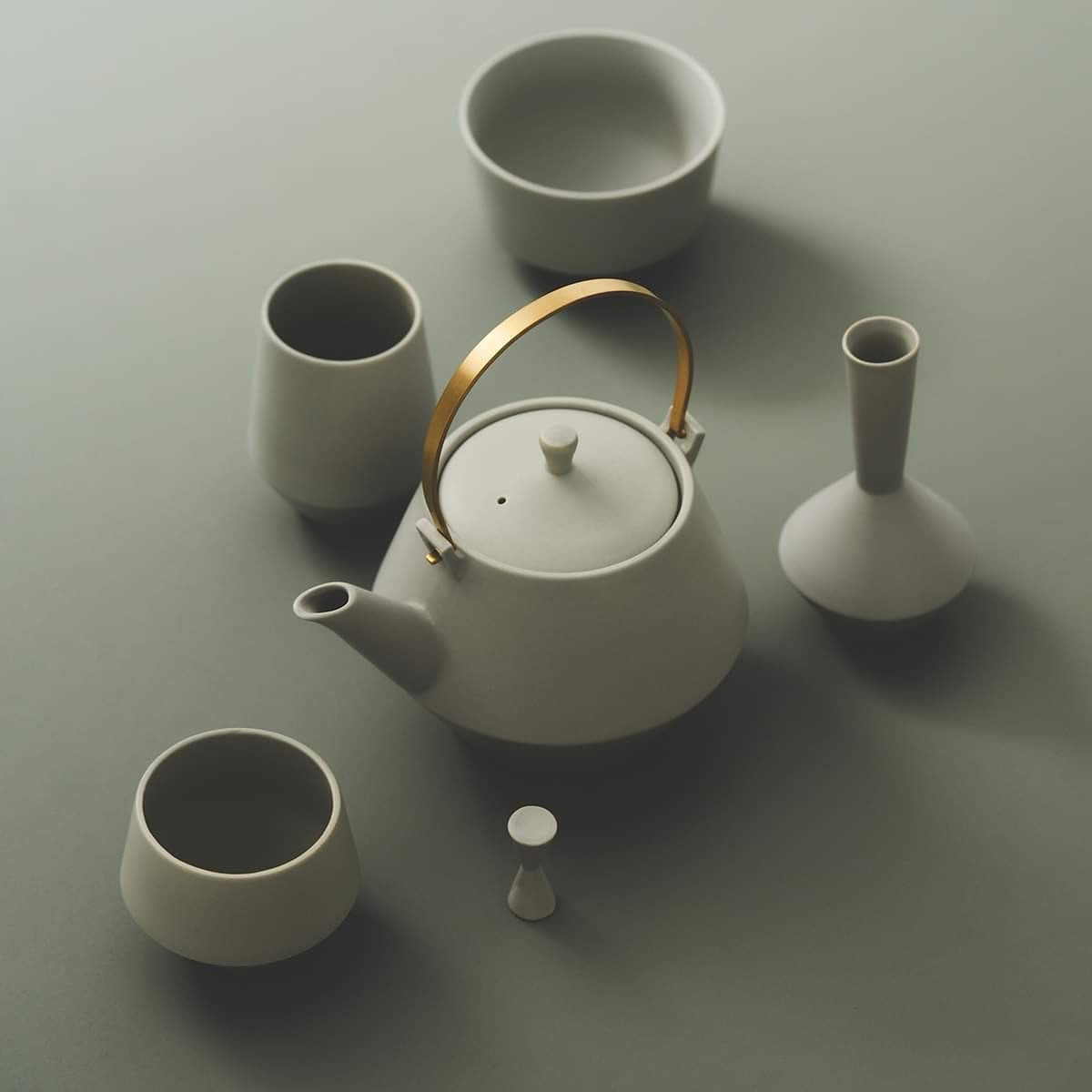 Mino Ware Teapot – Frustrum  Series