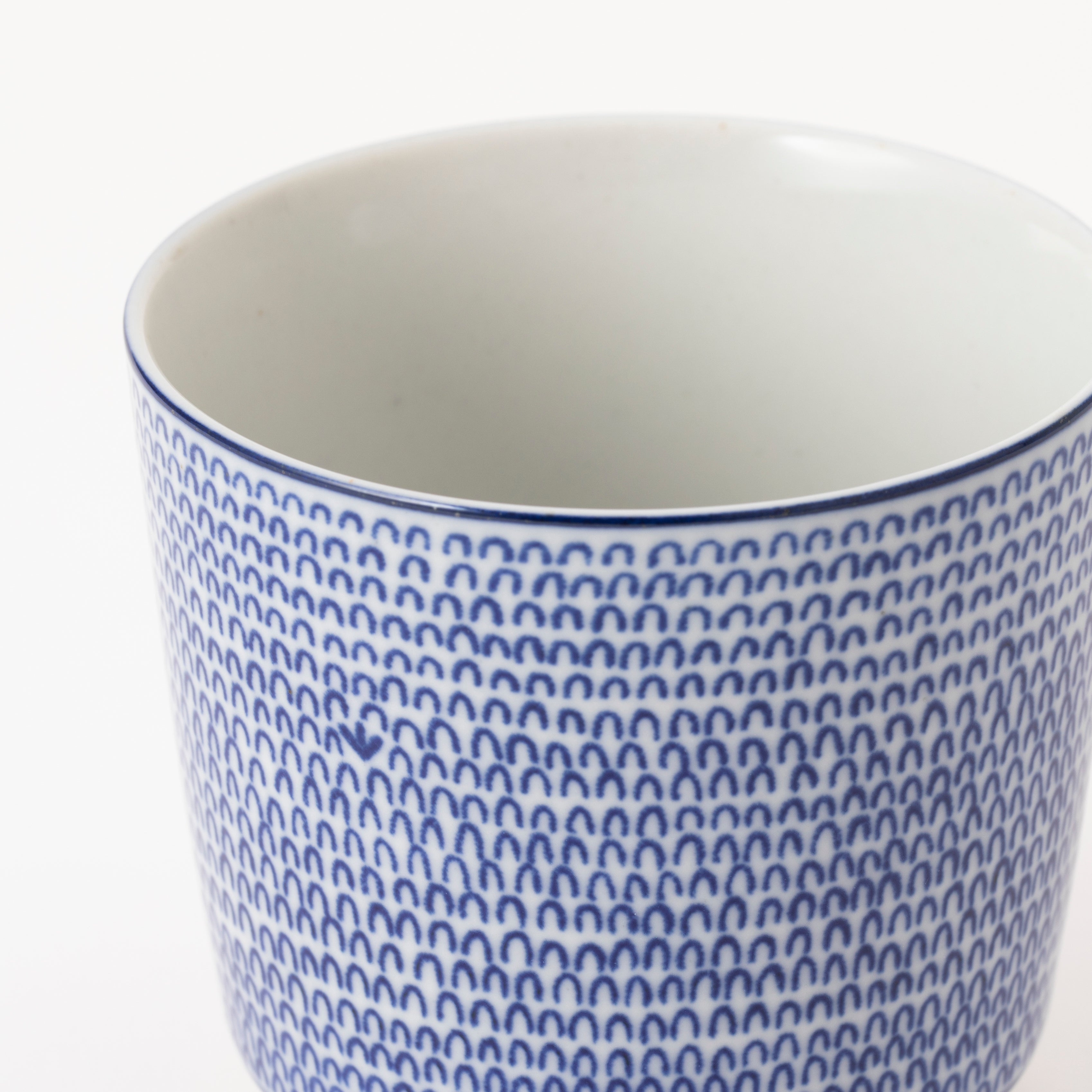 Arita Ware Tea Cup - Blue Arabesque