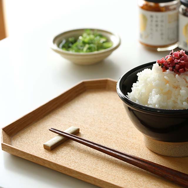Echizen Woodwork Corner-Cut Tray