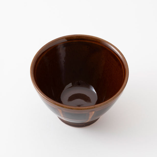 Good Day Rice Bowl - Amber & White Grid