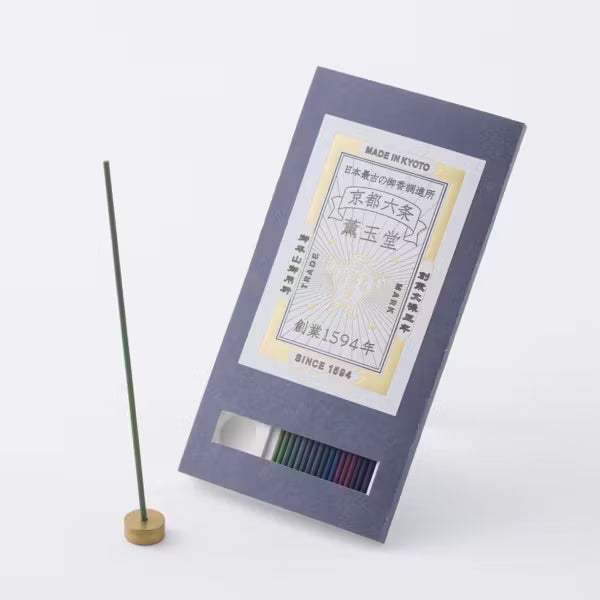 Incense stick with packaging on a white background