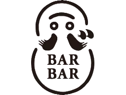 Black and white logo of a bearded man with 'BAR BAR' text inside a circular frame.