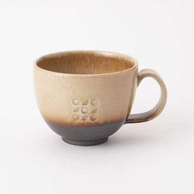 Shigaraki Ware Sun and Moon Mug
