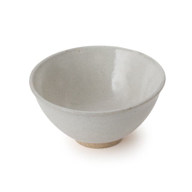 Nakagawa Mino ware rice bowl in Kairagi gray glaze, yama-chawan style
