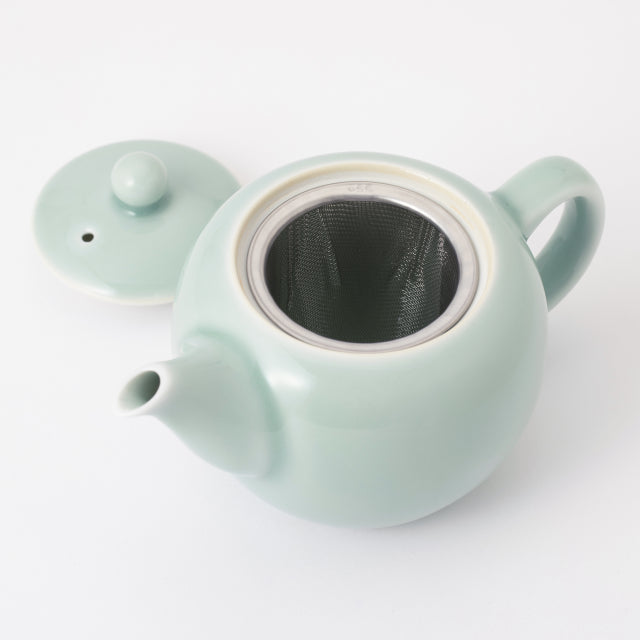 Nabeshima Kosen Kiln Celadon Teapot  - Jade Glaze