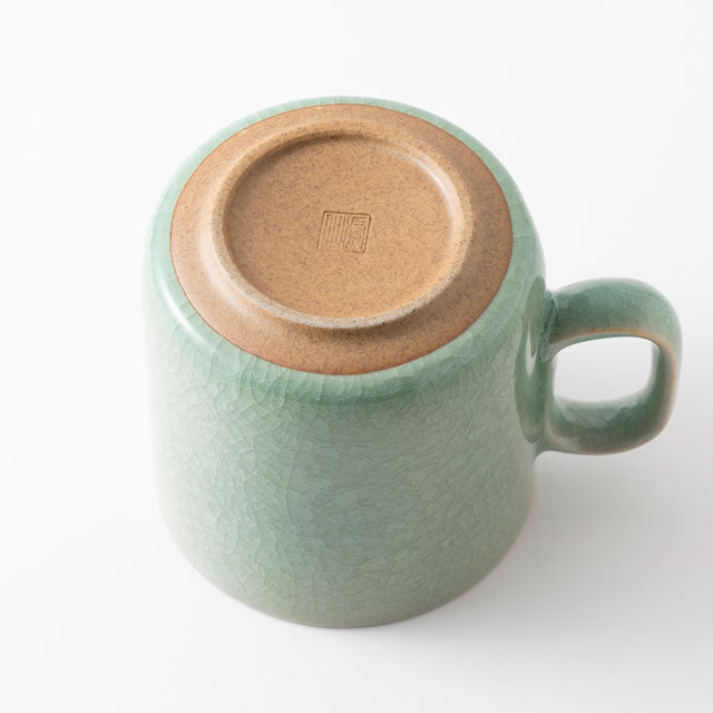 Nabeshima Celadon Mug - Crackle Glaze